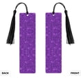 thumbnail image 2 of Kdxio Purple Glitter Print Metal Tassel Bookmarks,Perfect Gift for Art Lovers and Bookworms Metal Bookmarks for Women, 2 of 8
