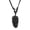 Black, variant on Novelty Skull Pendant Necklace Adjustable Wax Rope Punk Skeleton Charm Long Chain for Men Women Jewelry Halloween