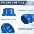 Blue Pvc Socket Adapter Uxcell 6Pcs 63mm(2