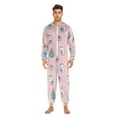 thumbnail image 3 of 1 Piece Adult Onesie Pajamas Cozy & Loose-Fit Sleepsuit Loungewear with Pockets Cat Holding Christmas Gifts X-Small, 3 of 7