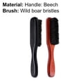 thumbnail image 6 of MOPOOR Men Beard Brush Portable Boar Wood Handle Straightens and Promotes Beard Growth Works with Beard Oil and Balm To Soften Beard Beard Grooming Brush,Works with Beard Oil,Balm for Beard Kits, 6 of 7