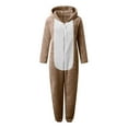 thumbnail image 4 of Blekii Girls Fleece Jumpsuit Fuzzy Hooded, Girls Fleece Jumpsuit, Fuzzy Hooded Zip up One-Piece for Winter, Warm Play Costume for Kids Zip up One-Piece Winter Winter Play, Outdoor Activities,, 4 of 6