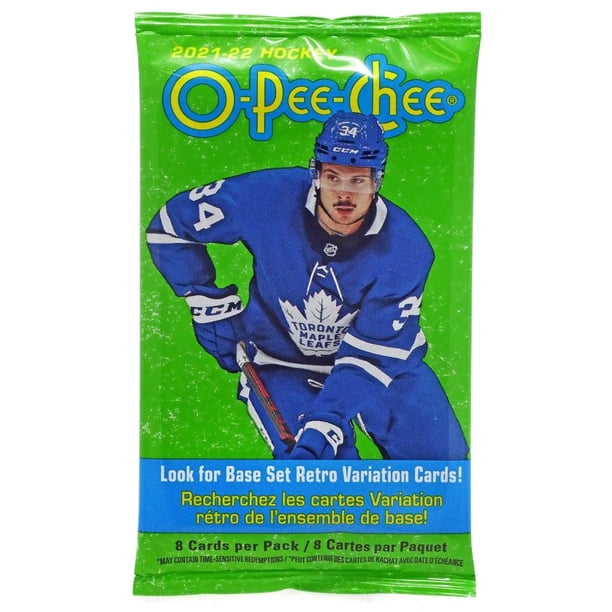 Upper Deck 2021-22 NHL O-Pee-Chee Hockey Trading Card BLASTER Pack (8 Cards)