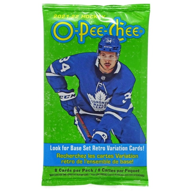 Upper Deck 2021-22 NHL O-Pee-Chee Hockey Trading Card BLASTER Pack (8 Cards)