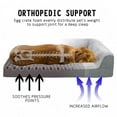 thumbnail image 2 of WATANIYA PET Orthopedic Dog Sofa Bed, Non Slip Pet Couch Bed with Removable Washable Cover, Grey, 2 of 7