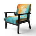 thumbnail image 3 of Designart « Abstract Thailand Tropical flow » Fauteuil d'Appoint Moderne Rouge Rembourré - Fauteuil Traditionnel pour Salon, 3 of 7