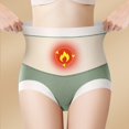 thumbnail image 2 of Gibobby Braguitas Slim Fit Las mujeres cintura media algodón transpirable el terciopelo cálido para mantener las bragas calientes (Verde, L), 2 of 4