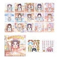 thumbnail image 2 of 12 pegatinas de princesas para vestir tu propia cara, pegatinas faciales DIY para niños, álbumes de recortes Estilo E, 2 of 9
