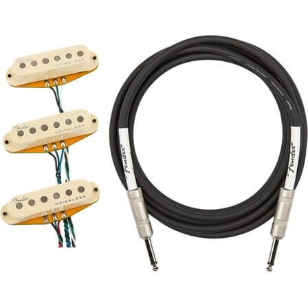 Fender Gen 4 Noiseless Stratocaster Pickups w/ Instrument Cable