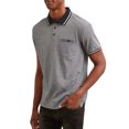 thumbnail image 3 of Big Men's Pin Stripe Jersey Polo with Pocket, 3 of 4