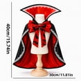 thumbnail image 2 of Pet Halloween Vampire Cape, Bat Bow Cosplay Cloak, Halloween Costume Outfit For Cats Small Dogs, 2 of 5