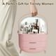 thumbnail image 3 of Organizador de maquillaje YGJT con tapa y cajones para Vanity Pink, 3 of 7