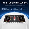 thumbnail image 4 of ZENY Professional Adjustable Hooded Bonnet Hair Dryer with Rolling Stand 1300W Salon Dryer, White, 4 of 11