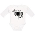 thumbnail image 3 of Inktastic Just an Ohio Girl Born in Ohio Girls Long Sleeve Baby Bodysuit, 3 of 5