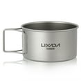 thumbnail image 4 of Lixada Titanium Bowl with Folding Handles Dinner Food Container for Outdoor Camping Hiking Backpacking, 4 of 7