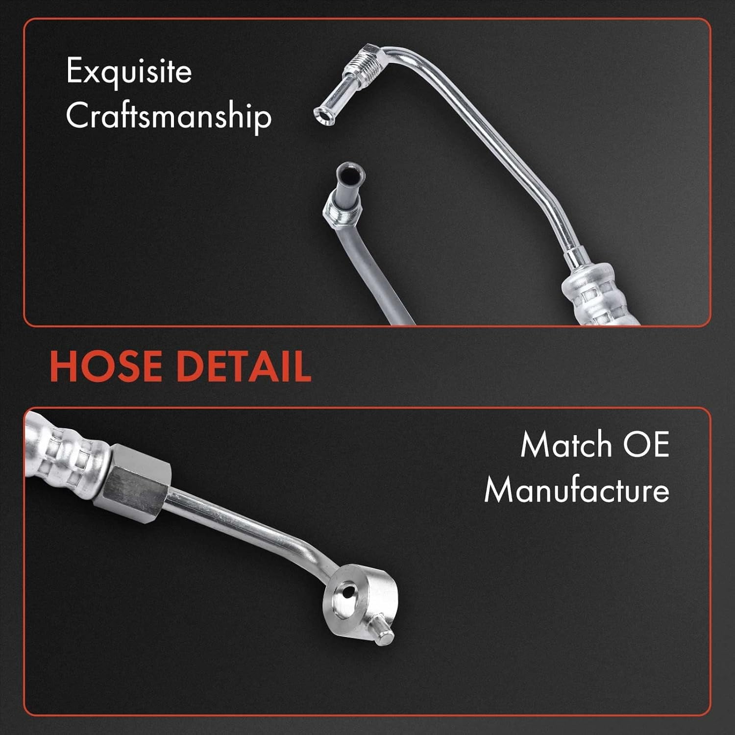 A-Premium Power Steering Pressure & Return Hoses Line Assembly Compatible with Nissan Frontier 2001-2004, Xterra 2001-2004, 3.3L, Pump to Rack/Gear to Reservoir/Cooler