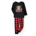 thumbnail image 2 of Argulvti Family Matching Christmas Pajama Set, Reindeer Letter Printed Long Sleeve Tops Elastic Waist Pants 2 Pcs Set, 2 of 7
