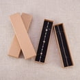 thumbnail image 3 of Kraft Paper Cardboard Jewelry Boxes Bracelet Box Rectangle BurlyWood 17x4x2.5cm, 3 of 4