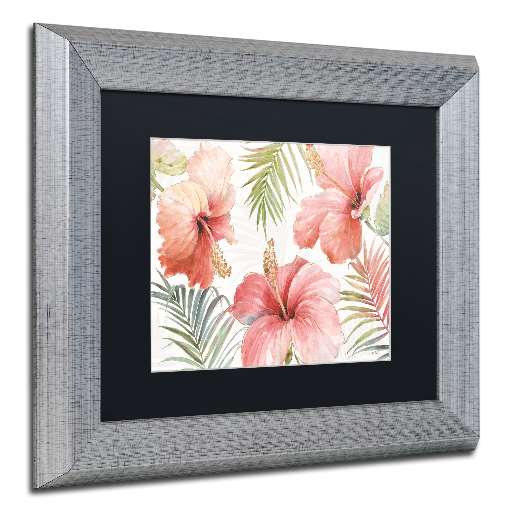 Lisa Audit 'Tropical Blush I' Matted Framed Art
