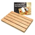 thumbnail image 4 of Bamboo Bath Mat, Easy Cleaning Sturdy Bamboo Door Mat Eco Friendly Comfortable  For Kitchen, 4 of 8