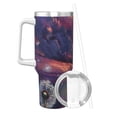thumbnail image 2 of Goofa Dreamy Dandelion Sunset Print 40oz Ice Bully With Handle And Straw Stainless Steel Vacuum Insulated Cup And 2 In 1 Straw Lid, 2 of 8