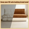 thumbnail image 2 of Xbaiyanr 2 Piece RV Couch Covers for Sofa Bed, Stretch Elastic Camper Slipcover for RV Jackknife Sofa Bed, Washable Anti-Slip Furniture Protector, Pet Friendly & Wrinkle Free (Brown), 2 of 7