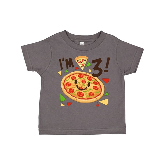 Inktastic I'm Three Pizza Birthday Party Boys or Girls Toddler T-Shirt