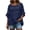 Navy, variant on Ziynglg Plus Size Blouses for Women Striped Crew Neck Loose Tops Summer Beach Vacation Casual Tops with Pocket