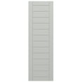 thumbnail image 5 of Ekena Millwork 15"W x 49"H True Fit PVC Horizontal Slat Framed Modern Style Fixed Mount Shutters, Hailstorm Gray (Per Pair - Hardware Not Included), 5 of 9