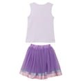 thumbnail image 2 of Little Girls' 2 Pieces Skirt Set Unicorns Floral Tank Top Tutu Tulle Skirt Set White 4 M (P201467P), 2 of 4