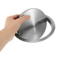 thumbnail image 5 of Hemoton Stainless Steel Drop-In Countertop Trash Bin Lid with Round Waste Chute and Balanced Swing Flap Cover for Trash Can, 5 of 8