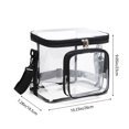 thumbnail image 2 of Dmlowu Lunch Box for Women 9x10" Durability Lunch Bag Portable Transparent Insulated Cooler Lunch Box for Home Office School Supplies, 2 of 4
