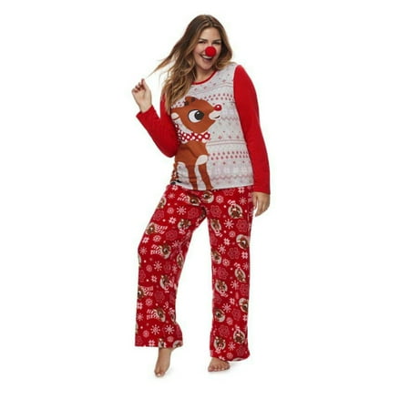 

Adult Kids Babies Family Matching Christmas Print Elk Pyjamas Xmas Nightwear Set (Kids 130)