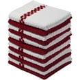thumbnail image 1 of Beauty Threadz Kitchen Towels, 15 x 25 Inches, 100% Ring Spun Cotton Super Soft and Absorbent Dish Towels, Tea Towels and Bar Towels, (Red with Check Stripe Pack of 12), 1 of 7
