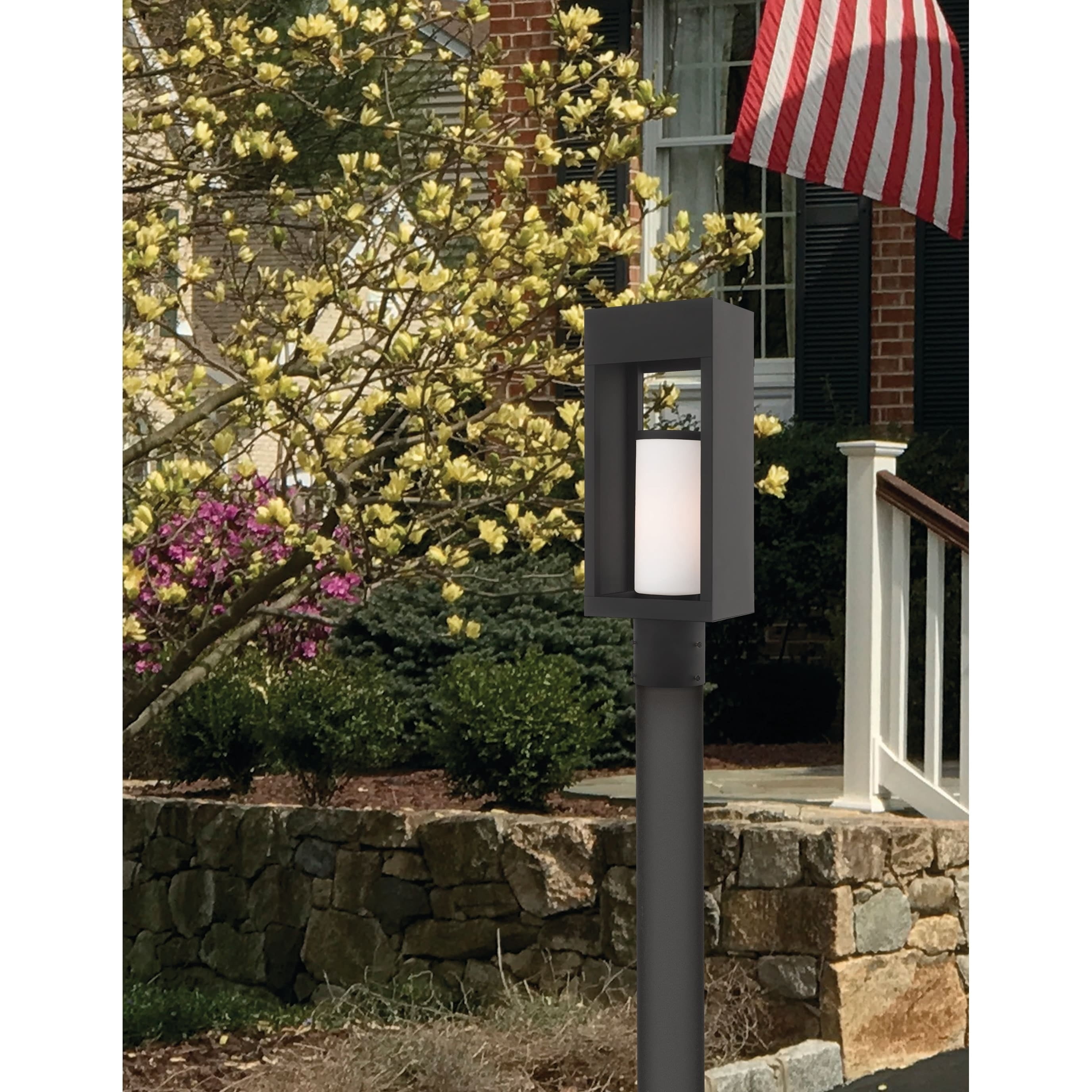 Livex Lighting - Bleecker - 1 Light Outdoor Post Top Lantern in Contemporary