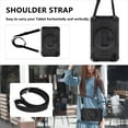 thumbnail image 5 of Shockproof Case for Samsung Galaxy Tab A9 8.7" SM-X110 X116 X118, Military Grade Protection Rotating Stand Hand Strap Shoulder Strap Kids Friendly Bumper Rugged Case for Galaxy Tab A9,Black, 5 of 8