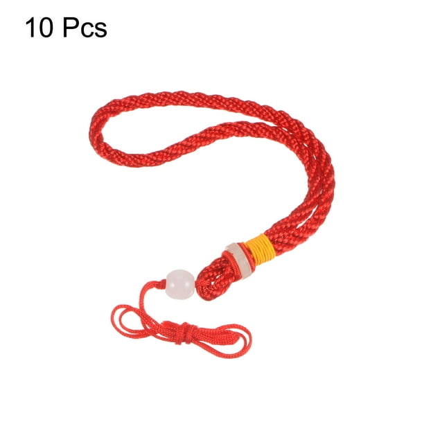 Uxcell Jade Ropes Nylon Cord Bracelets Strings Emerald Rope, Red