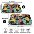 thumbnail image 3 of Uemuo Angry Shark Pattern Pattern Accordion Car Windshield Sun Shade, Foldable Reflective Sun Visor for Car, Reflector Windshield Sunshade-Medium, 3 of 7