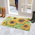 thumbnail image 5 of Sunflower Yellow Welcome Doormat for Indoor/Outdoor Entrance Sunflower Yellow Decoration Door Mat Kitchen Door Mat Bedroom Doormat 17x30 Inch, 5 of 6