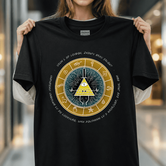 Gravity Falls Bill Cipher Mystery Cartoon Sci-Fi Animation Fan Graphic Unisex T-Shirt V41351, S - 5XL