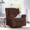 Delta Children Emerson Nursery Glider Swivel Rocker Chair, Cocoa with Beige Welt - Walmart.com
