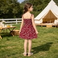 thumbnail image 6 of Tdoqot Toddler Flower Girls Dress- Sleeveless Cute Midi Dreess Crewneck Summer Casual Dresses, 6 of 6