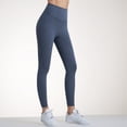 thumbnail image 4 of Women's Seamless High Waist Leggings with Compression Fit and Ultra-Smooth Second Skin Feel - Medium, Navy, 4 of 6
