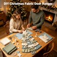 thumbnail image 4 of Torqee Oversized DIY Quilted Christmas Tree Kit Beginner-Friendly Christmas Fabric Sewing Craft Set DIY Fabric Craft Patchwork for Front Door and Living Room Decor Gift for Craft Lovers,Style-A, 4 of 7