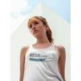 thumbnail image 2 of Holiday Loading. Tank Women - Women Racer Back, White, Large, 2 of 4