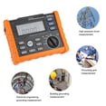 thumbnail image 4 of Resistance Meter, Multi Purpose Easy To Read Data Clear Display Earth Resistance Tester  For Measuring Maximum, 4 of 8