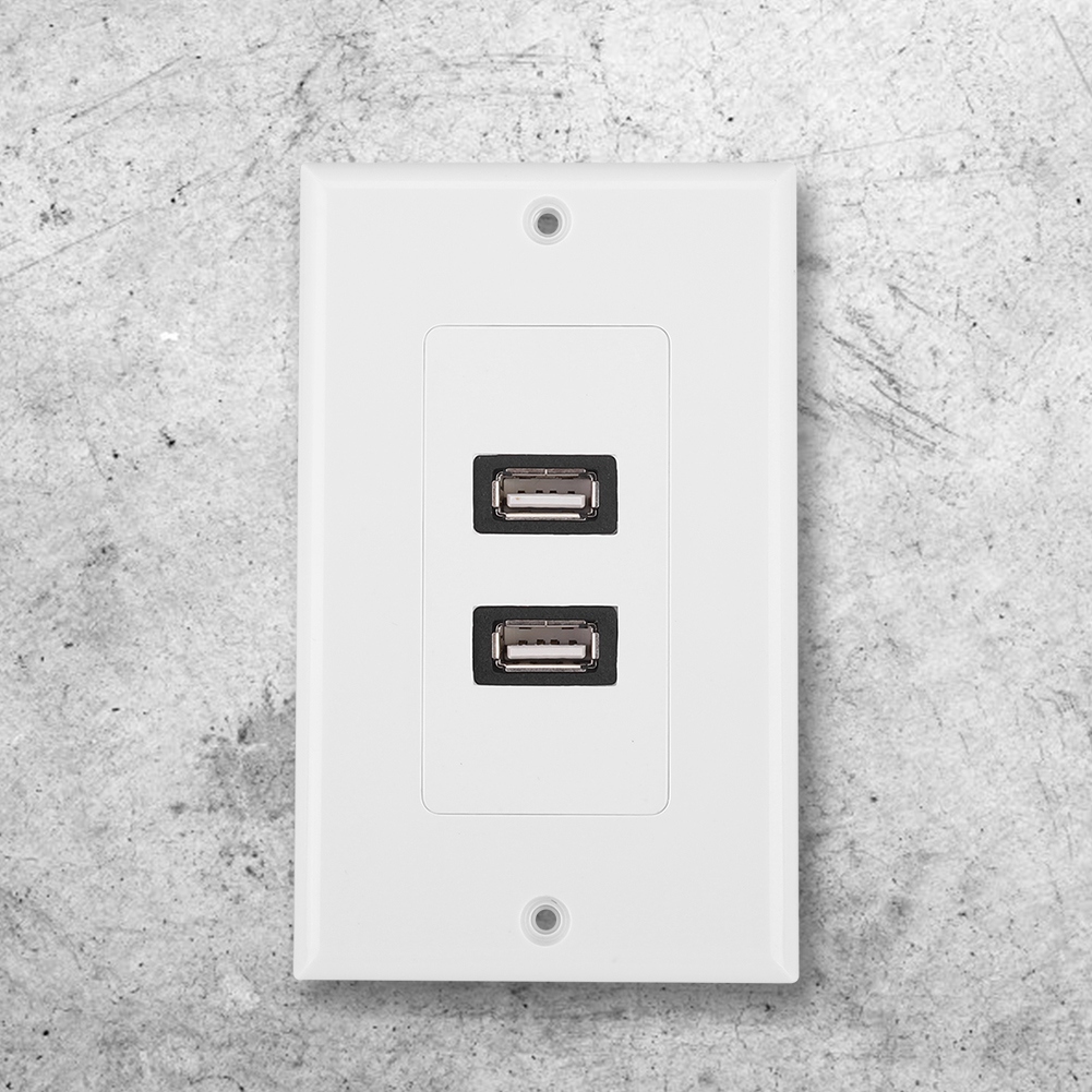 Panneau Avant USB 2.0 Pour PC - 4 Ports, Connectique 9 Broches - À Installer Sur Baie 3,5" - Construction Métal