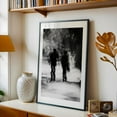 thumbnail image 5 of Blurred Sentinels - Athens Greece Photography Silhouette Abstract Black and White Forest Nature Black Framed Wall Art Print 6 x 8 inches, 5 of 9