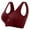 Red, variant on Homenesgenics Bras for Women Plus Size Sports Bra Women Seamless Sports Bra Wirefree Yoga Bra with Removable Pads Blue L