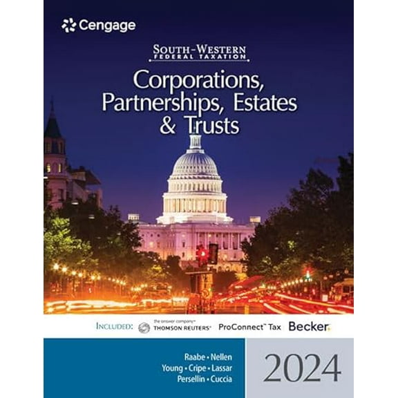 Pre-Owned South-Western Federal Taxation 2024: Corporations, Partnerships, Estates and Trusts, 9780357900673, 0357900677, Paperback, 47 edition